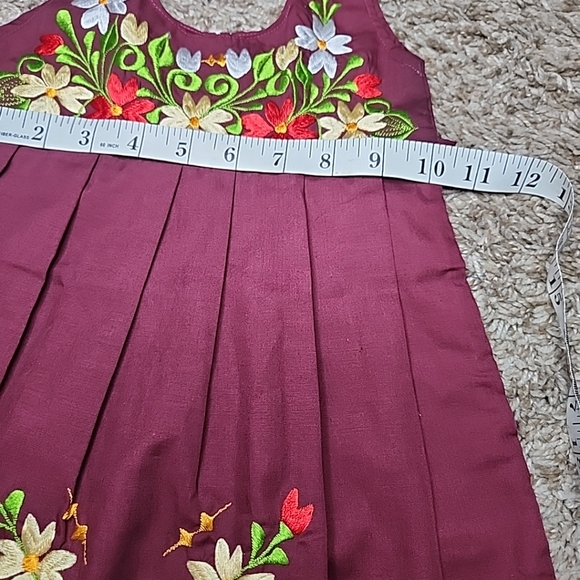 Girls Handmade Embroidery Girls Dress Sz 2 - Picture 6 of 7